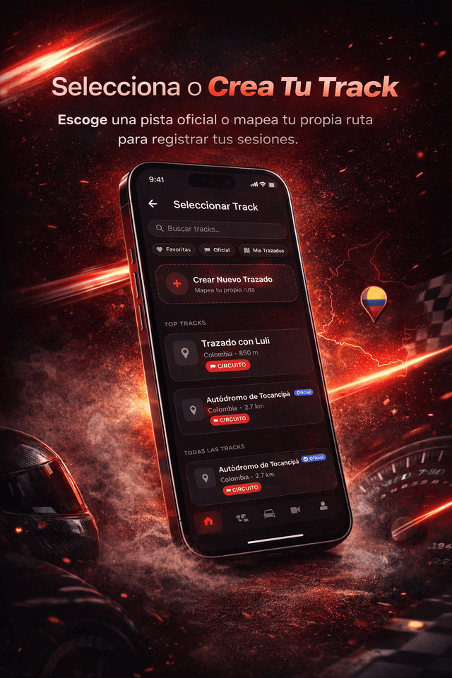 Selecciona o Crea Tu Track